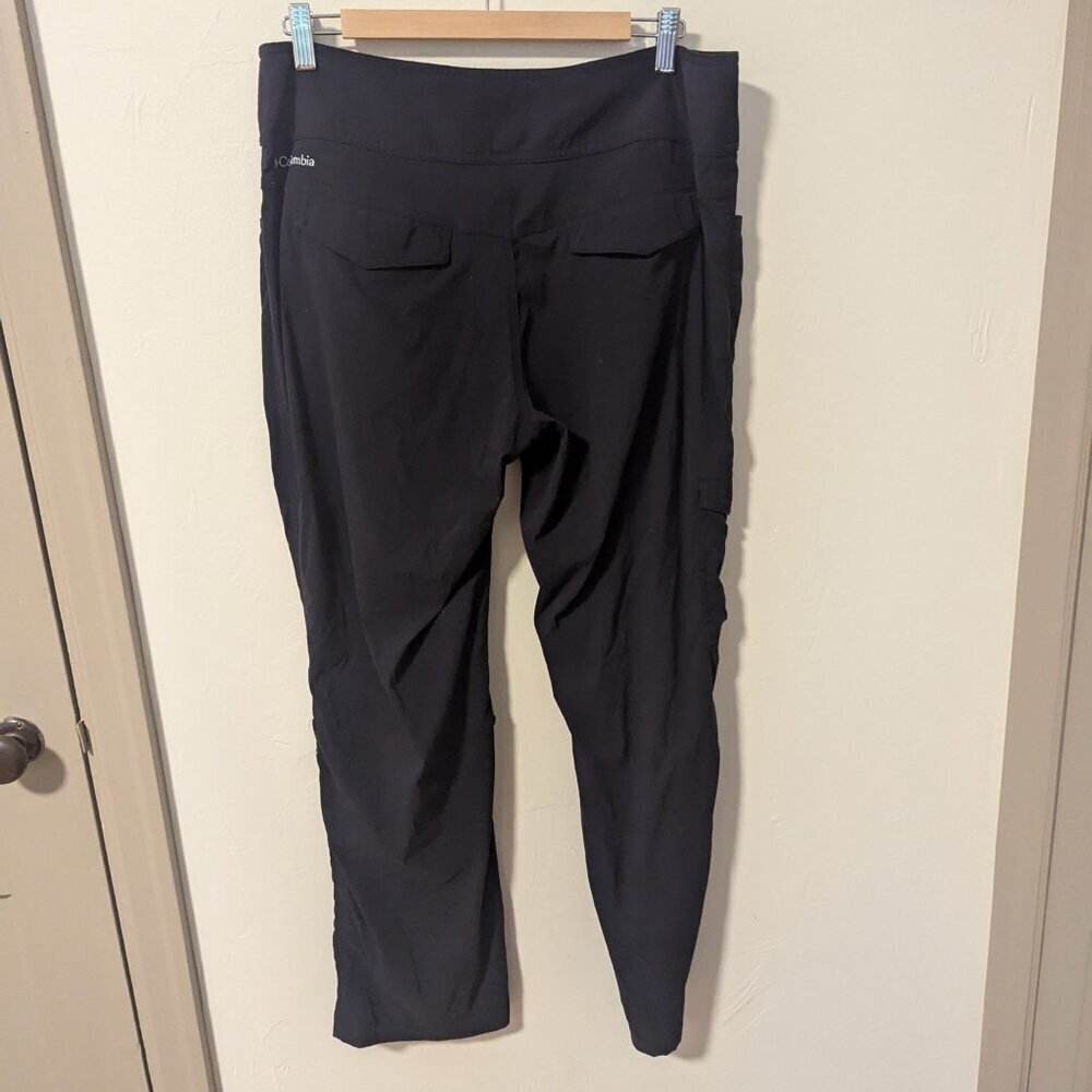 Columbia Pants Omni Shield Convertible Tab Hiking Pants Stretch Size 12‎ Black - Picture 6 of 7